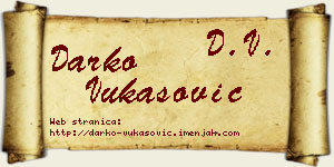 Darko Vukasović vizit kartica